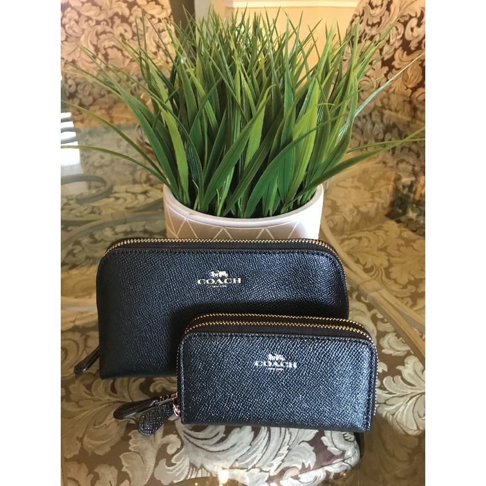 Coach - Black Wallet Pair